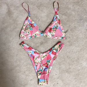 NEW Patchwork Bikini Set